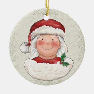 Weihnachten Frau Santa Claus - SRF Keramik Ornament