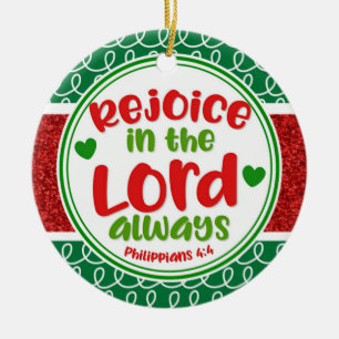 Weihnachten freuen sich im Lord Always Philippians Keramik Ornament