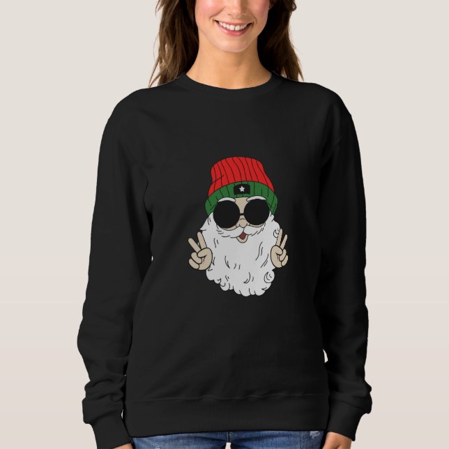Weihnachten Friede Sweatshirt 2023 - Feierliche We (Vorderseite)