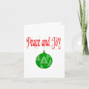 Weihnachten Frieden und Freude Blank Gruß Karte