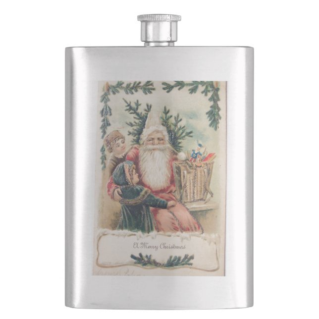 Weihnachten froh flachmann (Vorderseite)
