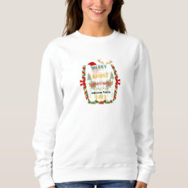 Weihnachten froh und hell Moderne Frauen Sweatshirt