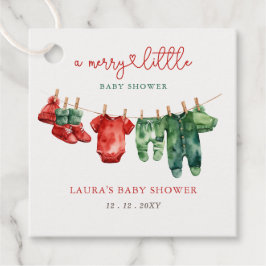 Weihnachten Frohe kleine Baby Dusche Geschlecht ne Geschenkanhänger