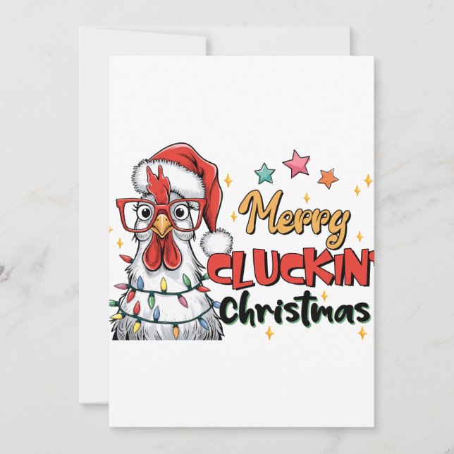 Weihnachten frohe Weihnachten Einladung (Vorderseite)