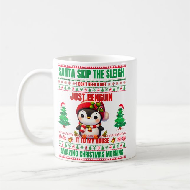 Weihnachten frohe Weihnachten für ein Geschenk Pin Kaffeetasse (Links)