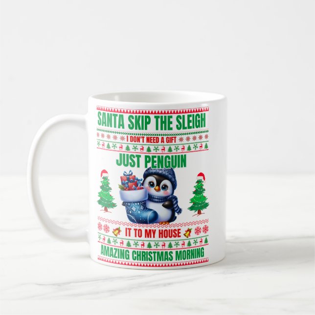 Weihnachten frohe Weihnachten für ein Geschenk Pin Kaffeetasse (Links)