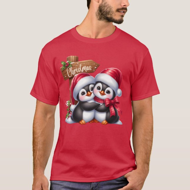 Weihnachten frohe Weihnachten für ein Geschenk Pin T-Shirt (Vorderseite)