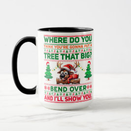 Weihnachten frohe Weihnachten für ein Geschenk Ren Tasse