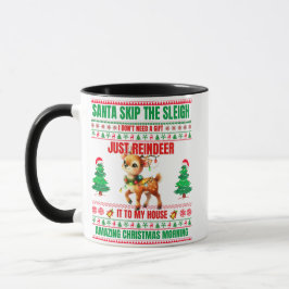 Weihnachten frohe Weihnachten für ein Geschenk Ren Tasse