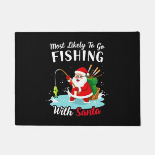 Weihnachten Frohe Weihnachten Für Geschenk Angeln Fußmatte