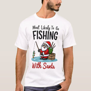 Weihnachten Frohe Weihnachten Für Geschenk Angeln T-Shirt