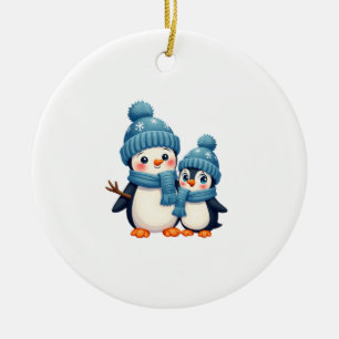 Weihnachten Frohe Weihnachten Für Geschenk Pinguin Keramik Ornament
