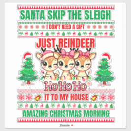 Weihnachten frohe Weihnachten für Geschenkrebs Aufkleber