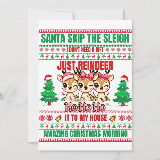 Weihnachten frohe Weihnachten für Geschenkrebs Einladung (Vorderseite)