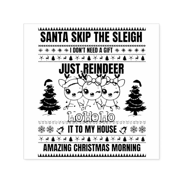 Weihnachten frohe Weihnachten für Geschenkrebs Permastempel (Design)