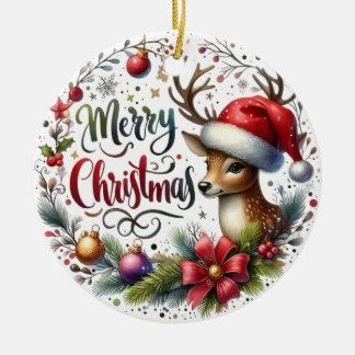 Weihnachten frohe Weihnachten Keramik Ornament