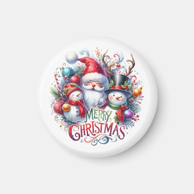 Weihnachten frohe Weihnachten Magnet (Vorne)