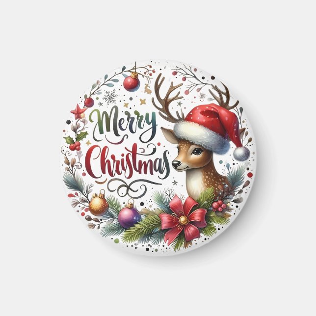 Weihnachten frohe Weihnachten Magnet (Vorne)