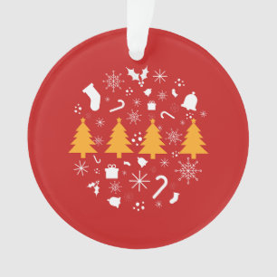 Weihnachten, frohe Weihnachten Ornament