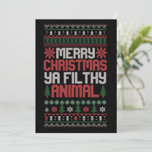 Weihnachten Frohe Xmas Ya Dreckiges Tier Meme Häss Einladung