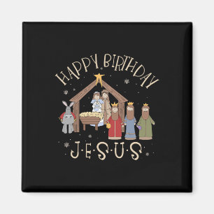 Weihnachten Froher Geburtstag Jesus Christus Weihn Magnet