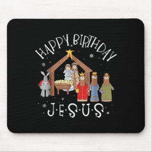 Weihnachten Froher Geburtstag Jesus Christus Weihn Mousepad