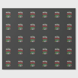 Weihnachten Fröhlich Euch Alle Feiertags-Typografi Geschenkpapier