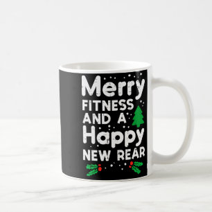 Weihnachten Fröhlich Fitness Glückliches Neues Hin Kaffeetasse
