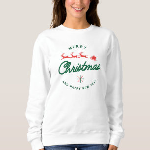 Weihnachten, fröhlich und hell, fröhlich, modern, sweatshirt
