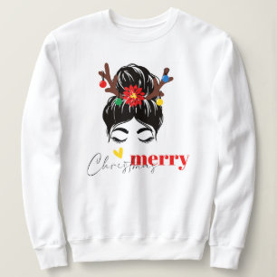 Weihnachten, fröhlich und hell, fröhlich, modern, sweatshirt