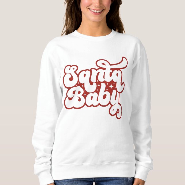 Weihnachten, fröhlich und hell, fröhlich, modern,  sweatshirt (Vorderseite)