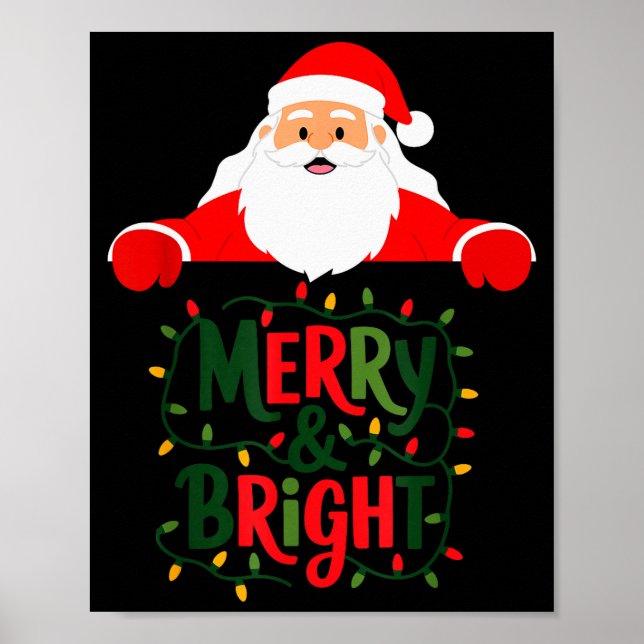 Weihnachten Fröhlich und Hell  Poster (Vorne)