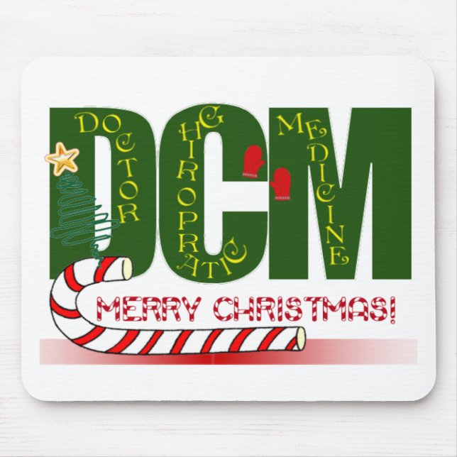 WEIHNACHTEN FRÖHLICHES DCM - DOKTOR CHIROPRACTIC MOUSEPAD (Vorne)