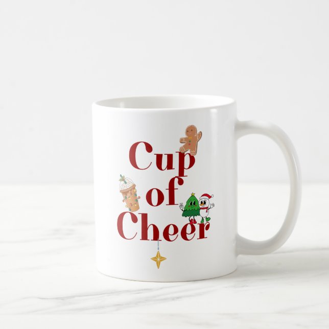 Weihnachten, Fröhlichkeit Kaffeetasse (Rechts)