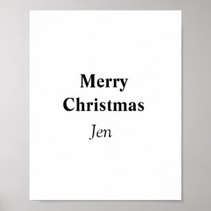 Weihnachten fügen Sie Ihren Namen Text Bild bearbe Poster