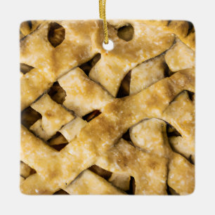 Weihnachten Funny Apple Pie Pun Keramikornament