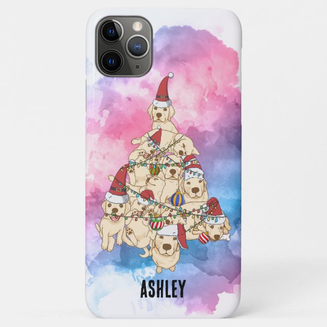 Weihnachten Funny Labrador Retriever Welpe Weihnac Case-Mate iPhone Hülle (Rückseite)