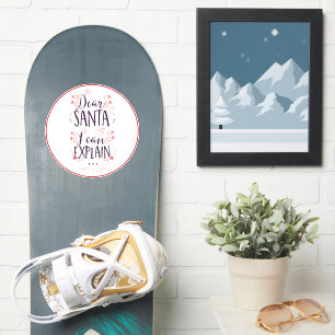 Weihnachten Funny Liebes Weihnachten kann ich erkl Aufkleber