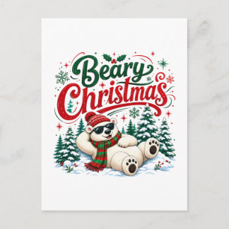 Weihnachten für Bären Einladungspostkarte