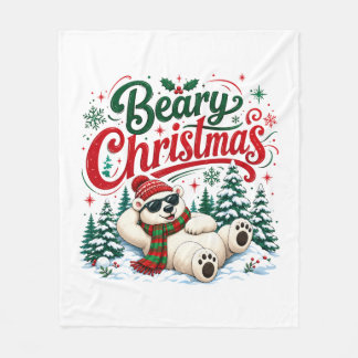 Weihnachten für Bären Fleecedecke