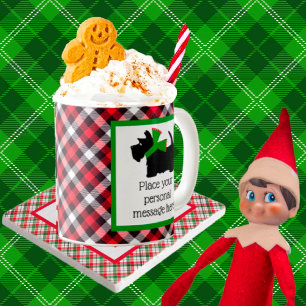Weihnachten für Black Scottie Kaffeetasse