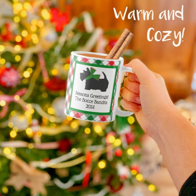 Weihnachten für Black Scottie Kaffeetasse (Von Creator hochgeladen)