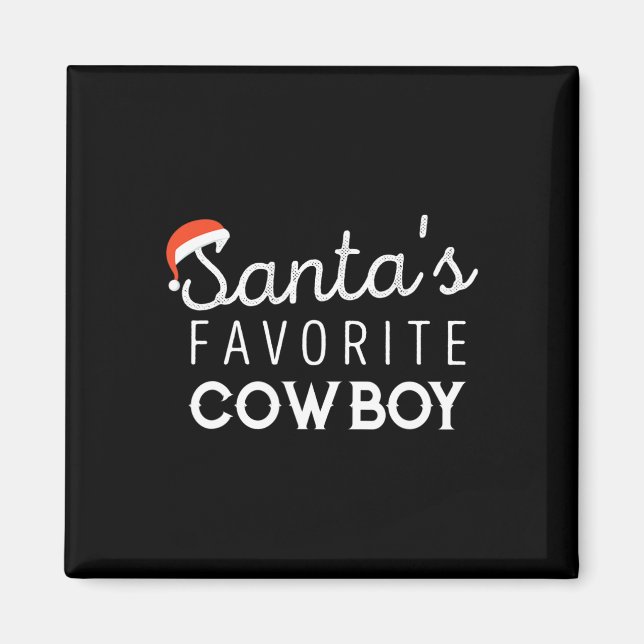 Weihnachten für Cowboys Magnet (Vorne)
