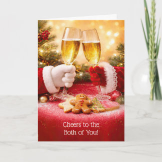 Weihnachten für das Paar, ihr beide Süßen, lustige Karte