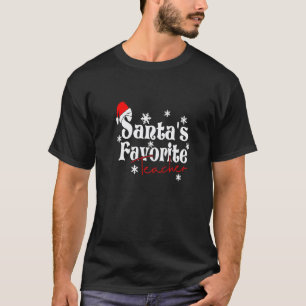 Weihnachten für den Xmas-Tag Santas Lieblingslehre T-Shirt