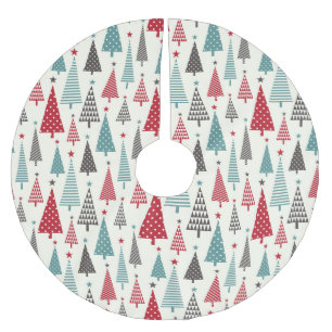 Weihnachten für ein Land Polyester Weihnachtsbaumdecke