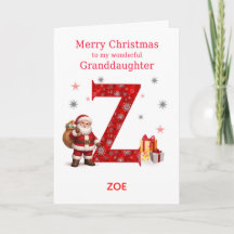 Weihnachten für Enkelin Name hinzufügen