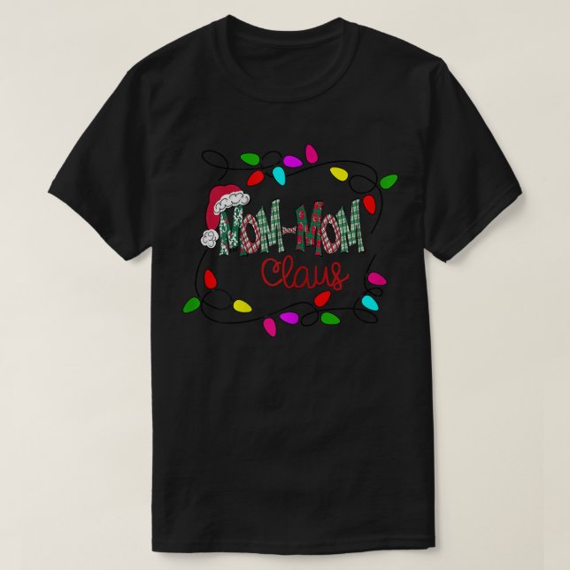 Weihnachten für Frauen PersonalisiertClaus Xmas Li T-Shirt (Design vorne)