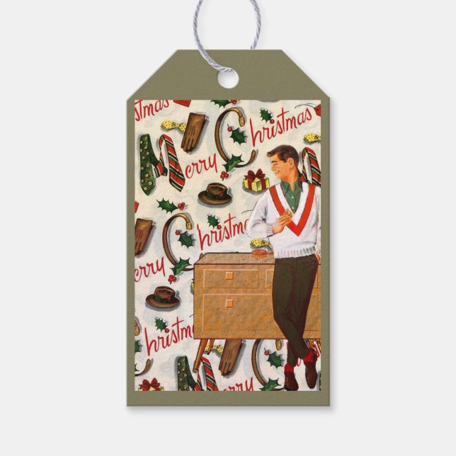 Weihnachten für ihn geschenkanhänger (Vorderseite)