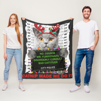 Weihnachten für Katzen Mama Katze Vater Katze Lieb Fleecedecke